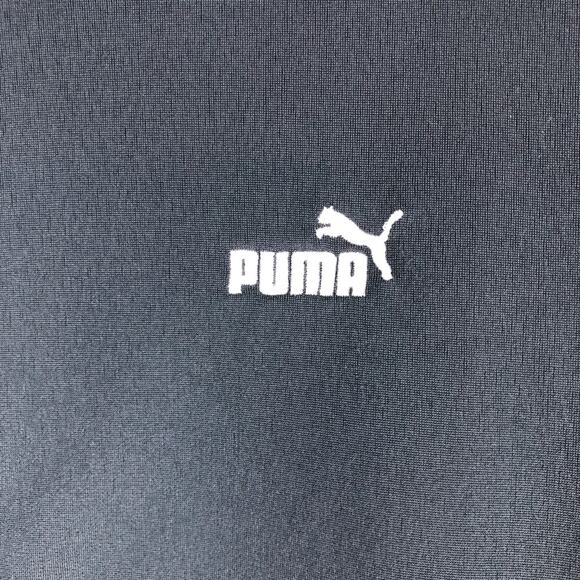 Puma Blue Yellow White Strip Full Zip Pocket Lightweight Athletic Track Jacket - Picture 4 of 11